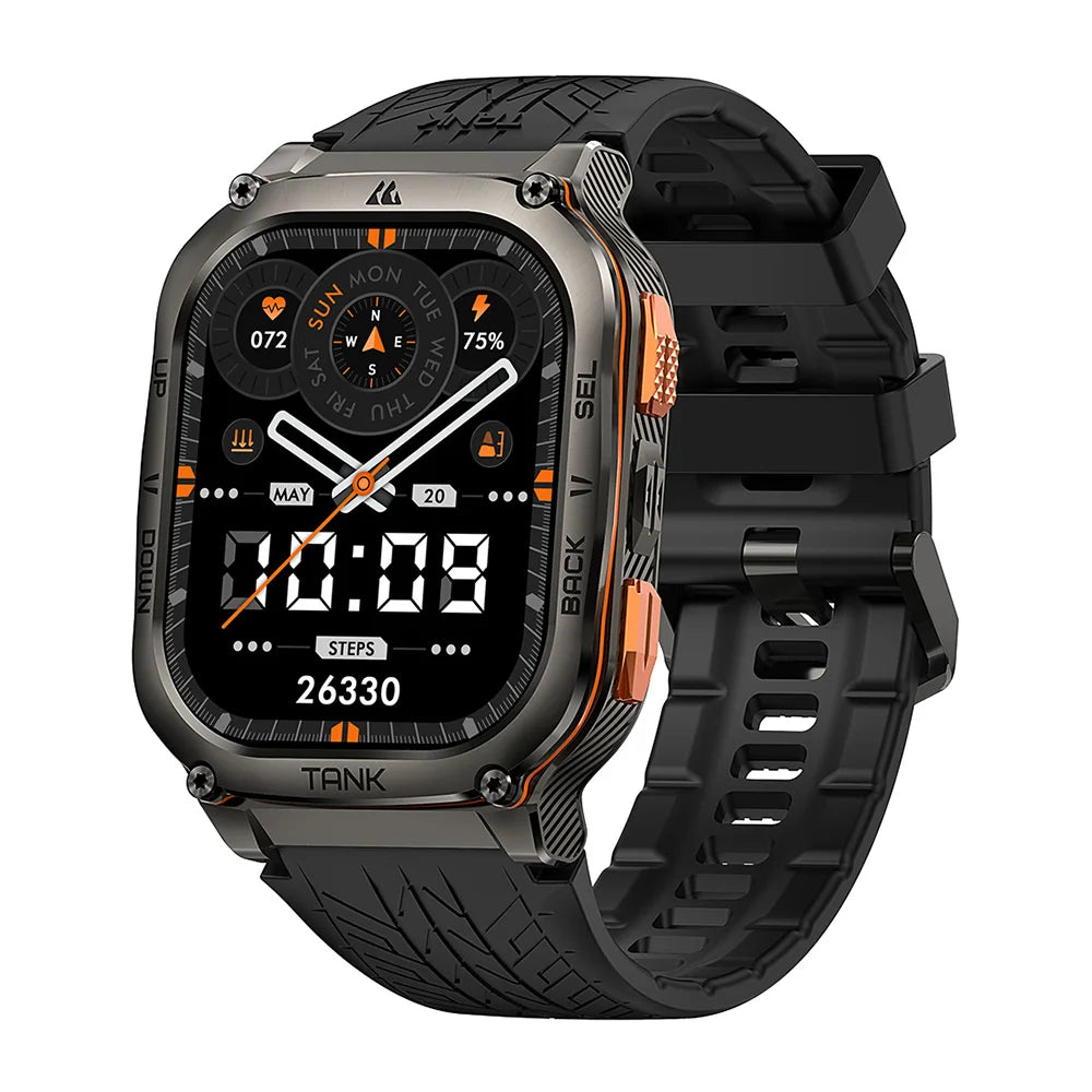 Original KOSPET TANK M3 Ultra GPS Smartwatches Men Waterproof Electronic Smart Watch AOD 480mAh Digital AMOLED Bluetooth Watches