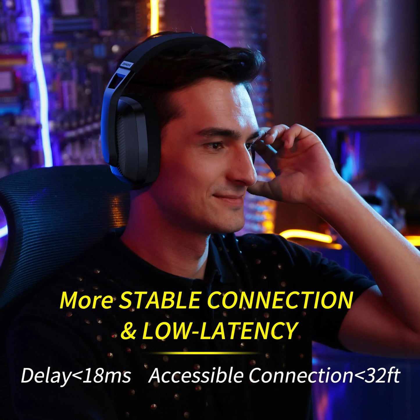 Wireless Gaming Headset with Mic