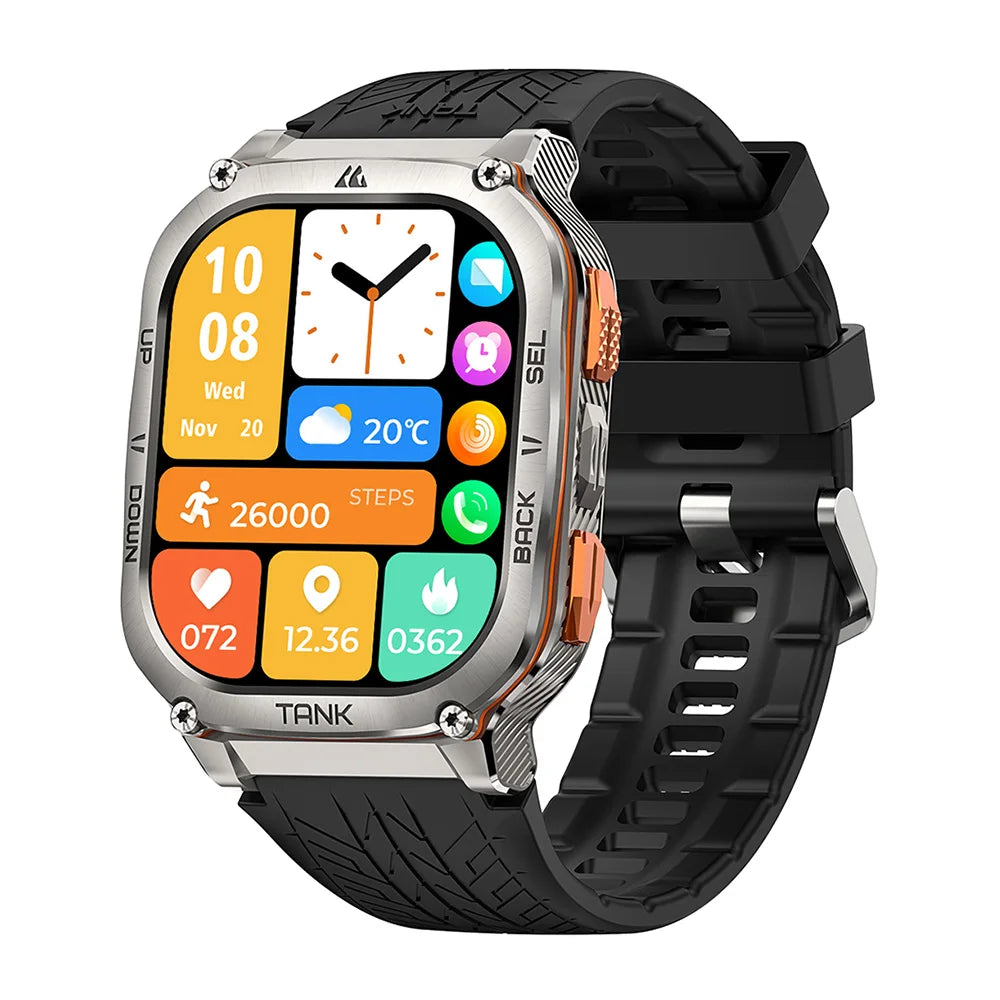 Original KOSPET TANK M3 Ultra GPS Smartwatches Men Waterproof Electronic Smart Watch AOD 480mAh Digital AMOLED Bluetooth Watches