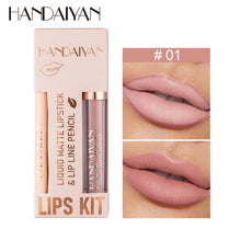 HANDAIYAN Lipstick + Lip Liner Kit – Perfect Matte Effect
